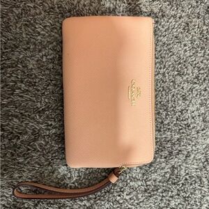 Coach Blush Pink Wristlet Clutch